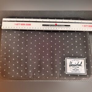 Herschel Black and White Cross Pattern Bag